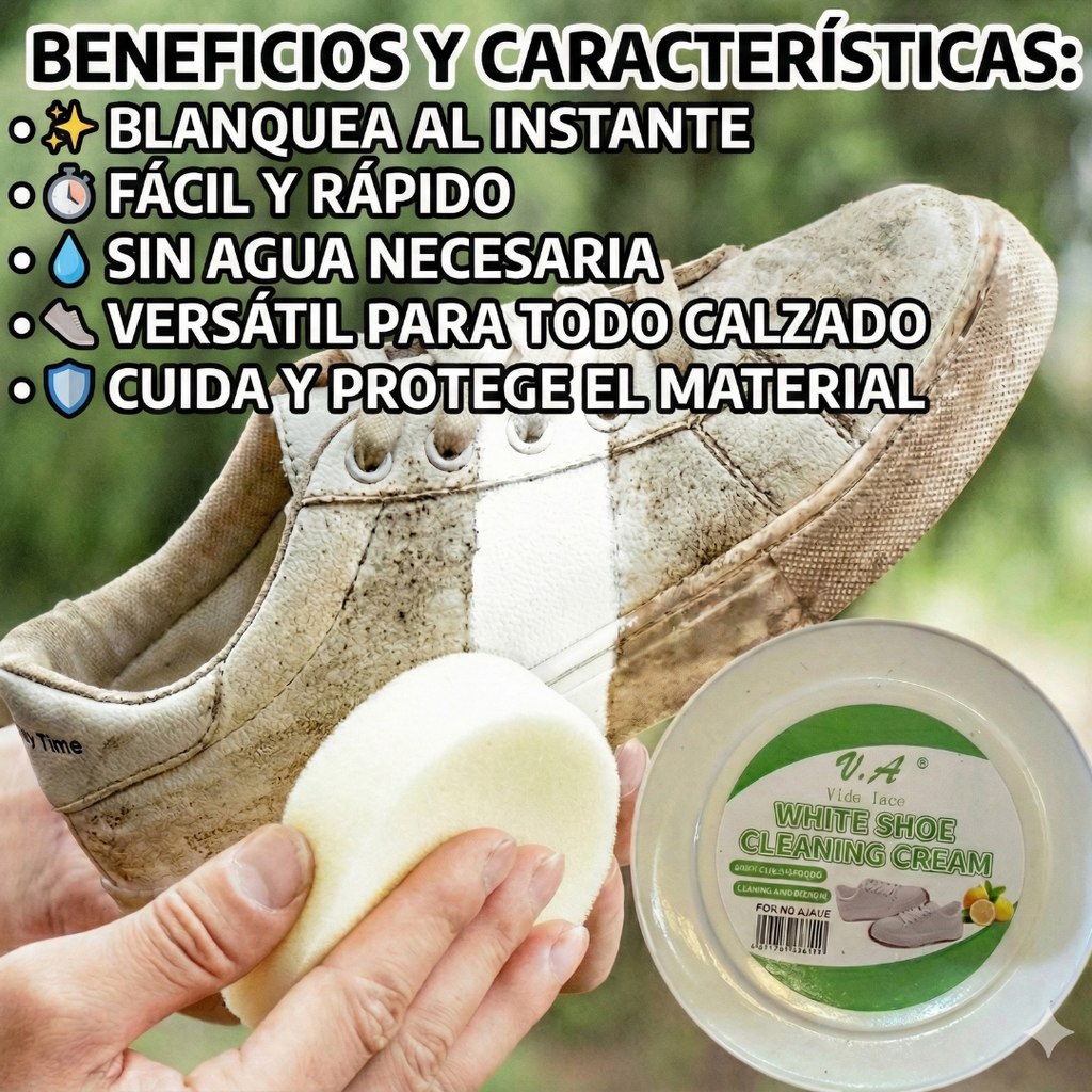 Crema Limpiadora Zapatos Multiusos