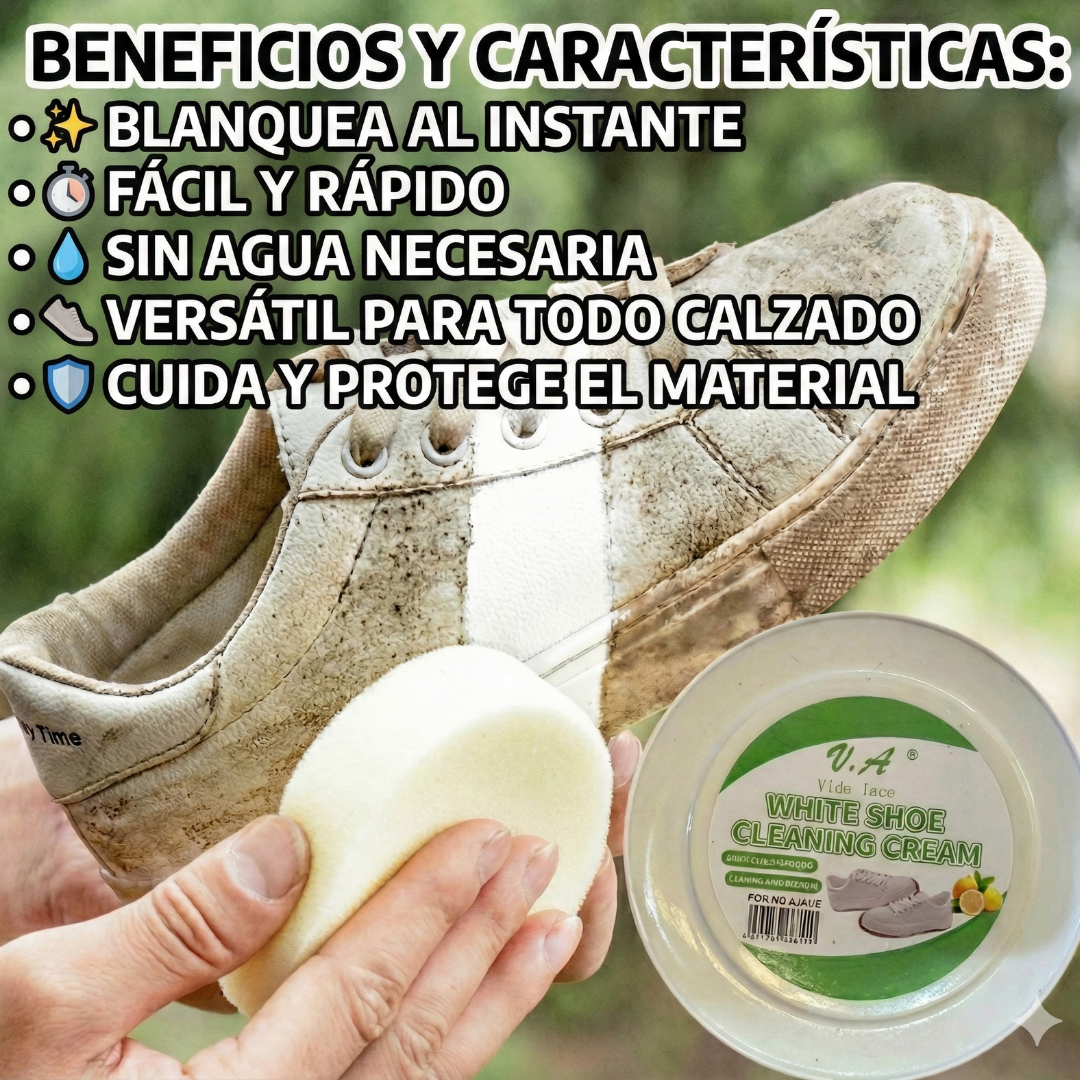 Crema Limpiadora Zapatos Multiusos